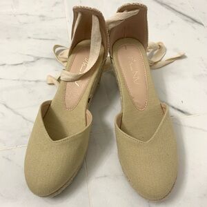 Women's Beige Cream Espadrille Sandal